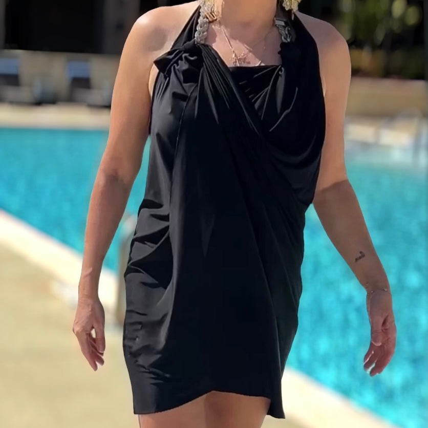 Beach Pareo with silk pouch